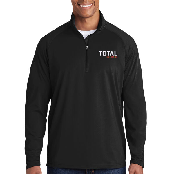 Total Industries Embroidered - Sport Wick ® Stretch 1/4 Zip Pullover Thumbnail