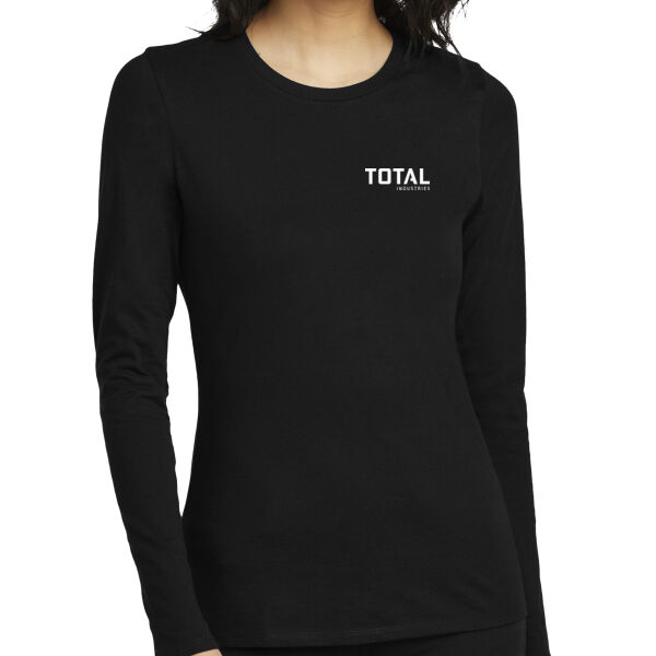 Printed Total Industries - Women's Perfect Blend ® CVC Long Sleeve Tee Thumbnail