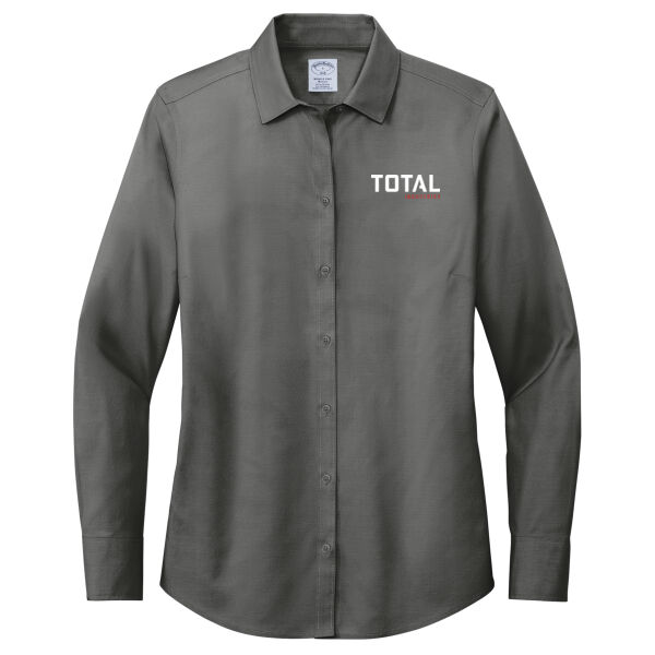 Total Industries Printed - Women's Wrinkle Free Stretch Pinpoint Shirt Thumbnail