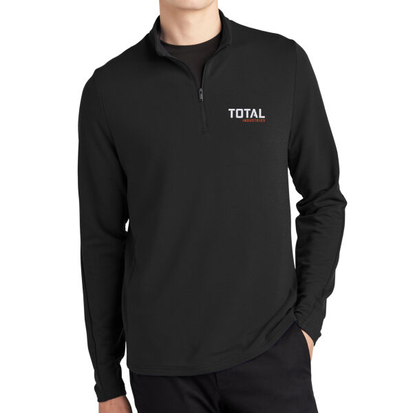 Total Industries Embroidered - Stretch 1/4 Zip Pullover Thumbnail