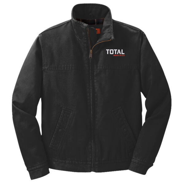 Total Industries Embroidered - Washed Duck Cloth Flannel Lined Work Jacket Thumbnail