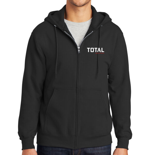 Total Industries Printed - Essential Fleece Full Zip Hooded Sweatshirt Thumbnail