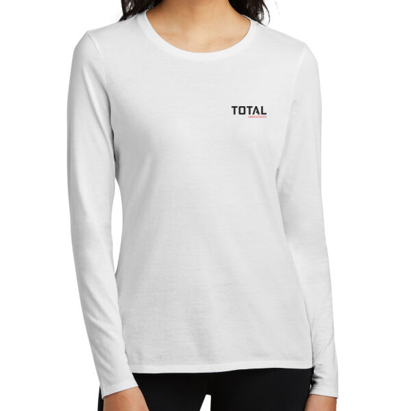 Printed Total Industries - Women's Perfect Blend ® CVC Long Sleeve Tee Thumbnail