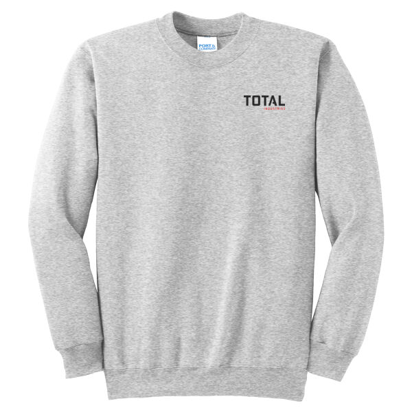 Total Industries Printed - Tall Essential Fleece Crewneck Sweatshirt Thumbnail