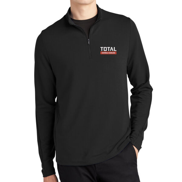 Total Industries Embroidered Material Handling - Stretch 1/4 Zip Pullover Thumbnail