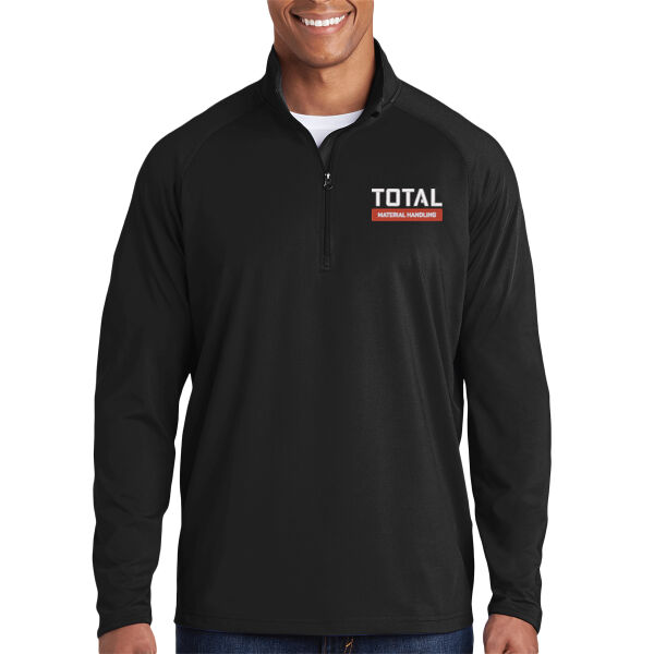 Total Industries Embroidered Material Handling - Sport Wick ® Stretch 1/4 Zip Pullover Thumbnail