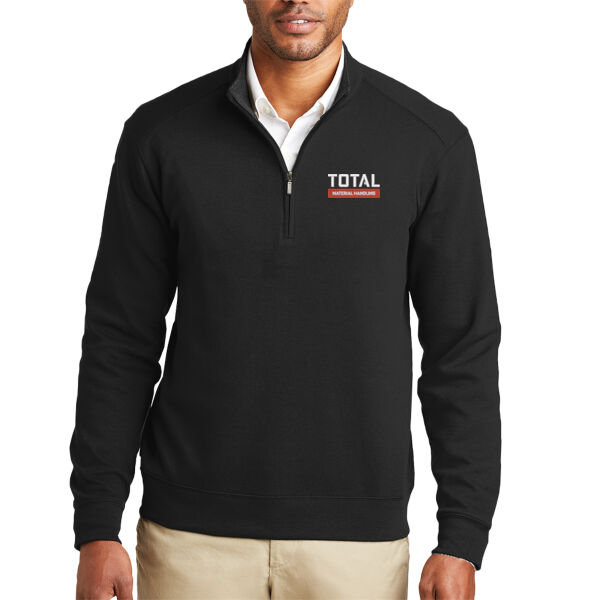 Total Industries Embroidered Material Handling - Interlock 1/4 Zip Thumbnail