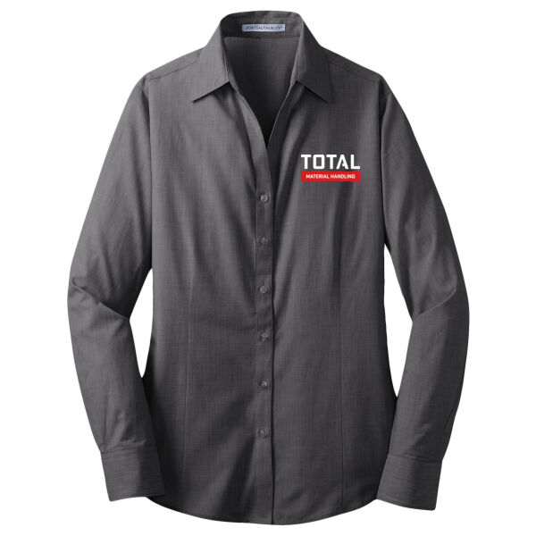 Total Industries Material Handling Printed - Ladies Crosshatch Easy Care Shirt Thumbnail