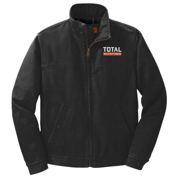 Total Industries Embroidered Golf & Utility - Washed Duck Cloth Flannel Lined Work Jacket Thumbnail