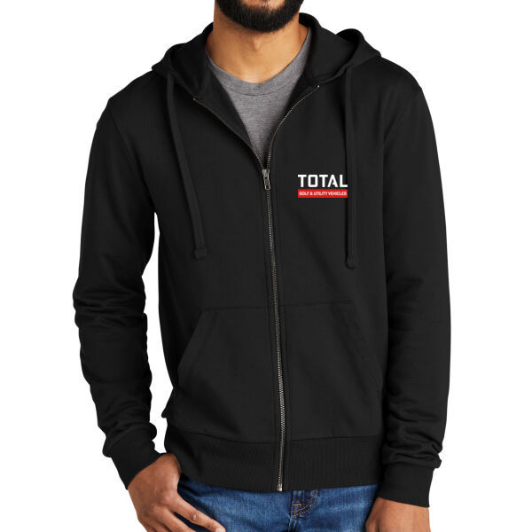 Total Industries Golf Utility Vehicles Printed - Unisex Organic French Terry Full Zip Hoodie Thumbnail