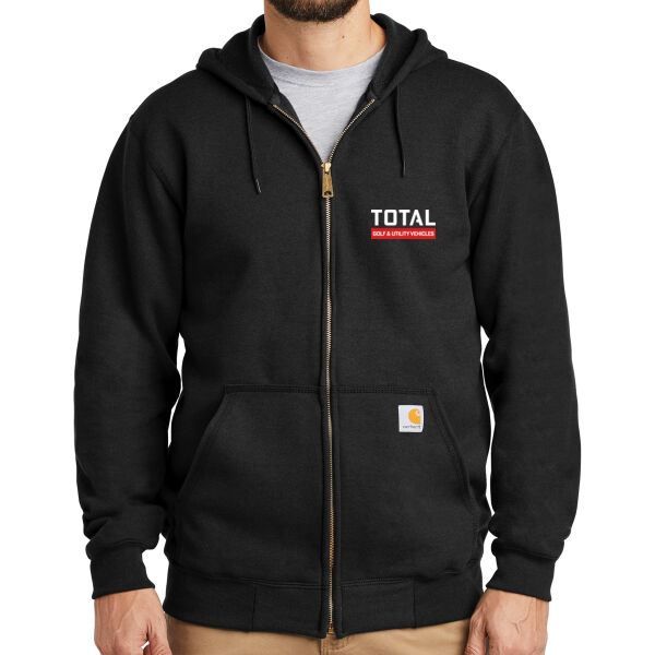 Total Industries Golf Utility Vehicles Printed - Midweight Hooded Zip Front Sweatshirt Thumbnail