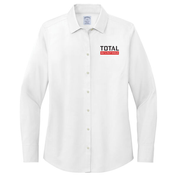 Total Industries Golf Utility Vehicles Printed - Women's Wrinkle Free Stretch Pinpoint Shirt Thumbnail