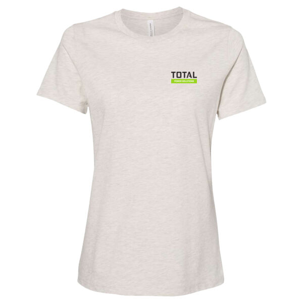 Total Industries Power Solutions Printed - Women’s Relaxed Fit Heather CVC Tee Thumbnail