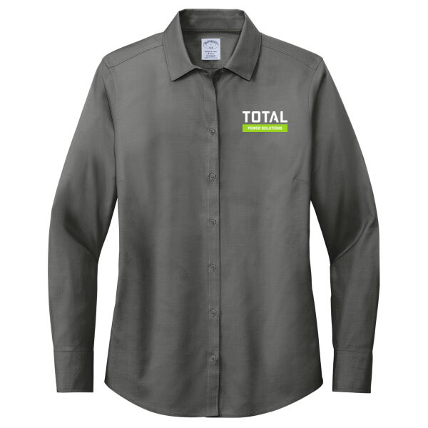 Total Industries Power Solutions Printed - Women's Wrinkle Free Stretch Pinpoint Shirt Thumbnail