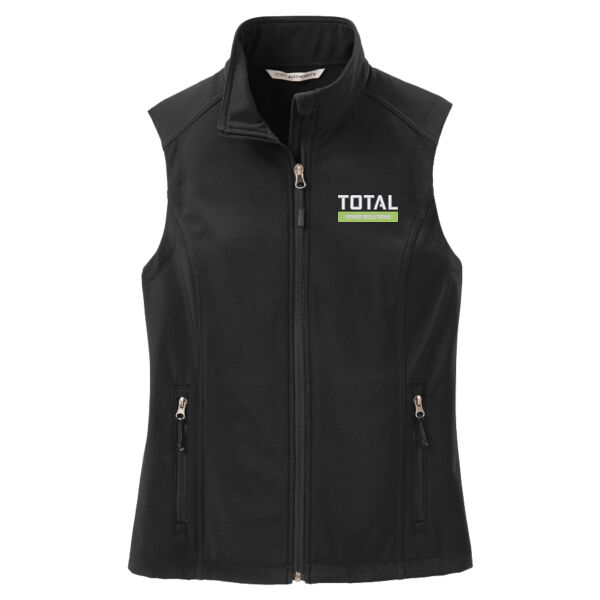 Total Industries Embroidered Power Solutions - Ladies Core Soft Shell Vest Thumbnail