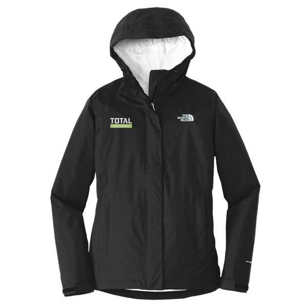 Total Industries Embroidered Power Solutions - Ladies DryVent Rain Jacket Thumbnail