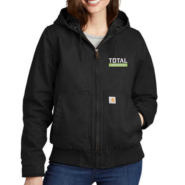 Total Industries Embroidered Power Solutions - Women's Washed Duck Active Jac Thumbnail