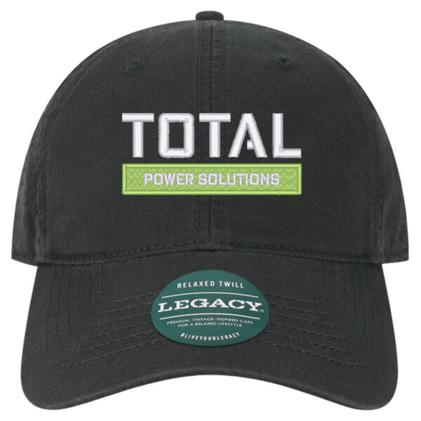 Total Industries Embroidered Power Solutions - Relaxed Twill Dad Hat Thumbnail