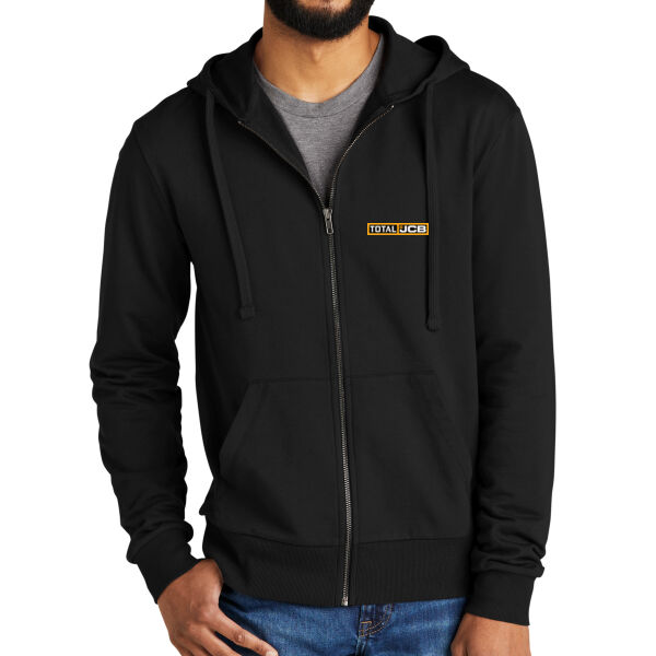Total Industries Total JCB Printed - Unisex Organic French Terry Full Zip Hoodie Thumbnail