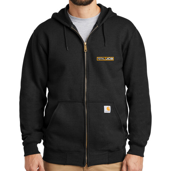 Total Industries Total JCB Printed - Midweight Hooded Zip Front Sweatshirt Thumbnail