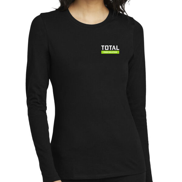 Total Industries Power Solutions Printed - Women's Perfect Blend ® CVC Long Sleeve Tee Thumbnail