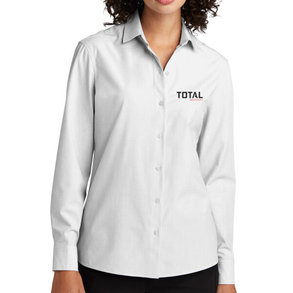 Total Industries Printed - Women's Long Sleeve Stretch Woven Shirt Thumbnail
