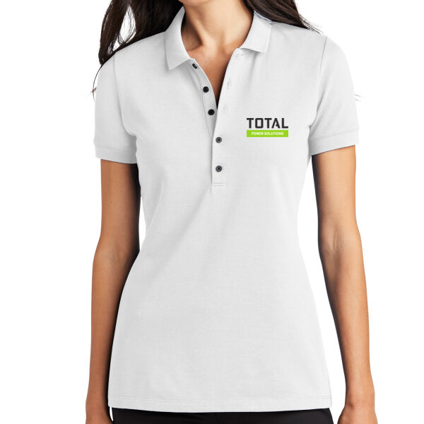 Total Industries Power Solutions Printed - Women's Stretch Heavyweight Pique Polo Thumbnail